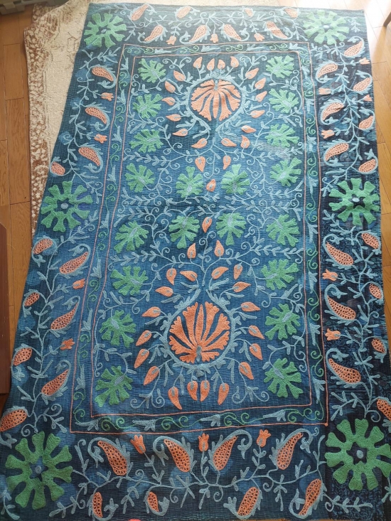 ラリーキルト・カンタキルト Kantha Quilt Q071 Special Vintage Kantha Quilt カンタキルト